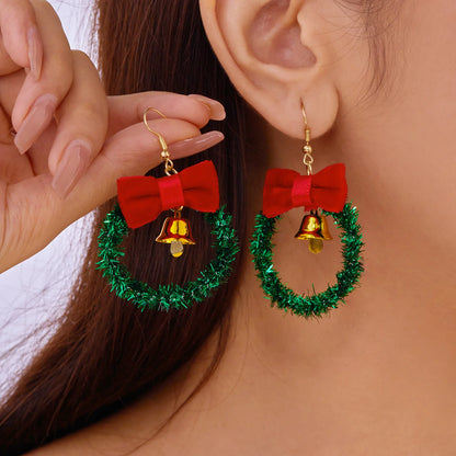 Boucles d'oreilles pendantes de Noël