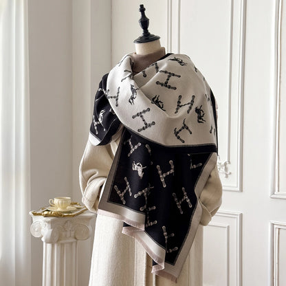 Châle d'hiver en cachemire