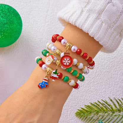 Ensemble de 4 bracelets de Noël
