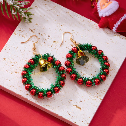 Boucles d'oreilles pendantes de Noël