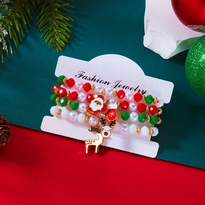 Ensemble de 4 bracelets de Noël