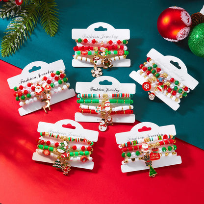 Ensemble de 4 bracelets de Noël