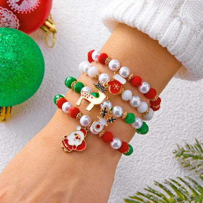 Ensemble de 4 bracelets de Noël