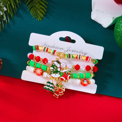 Ensemble de 4 bracelets de Noël