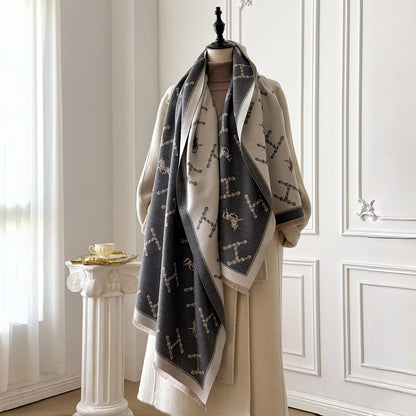 Châle d'hiver en cachemire