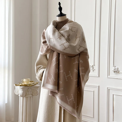 Châle d'hiver en cachemire