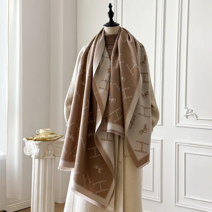 Châle d'hiver en cachemire