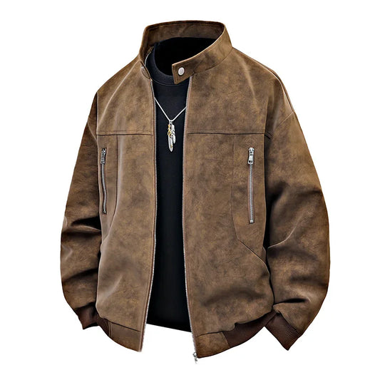 Veste en cuir pour homme